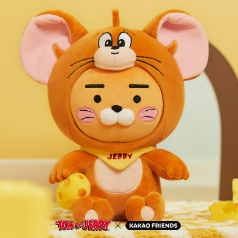 トムとジェリーXコラボ ぬいぐるみ ジェリー ライアン