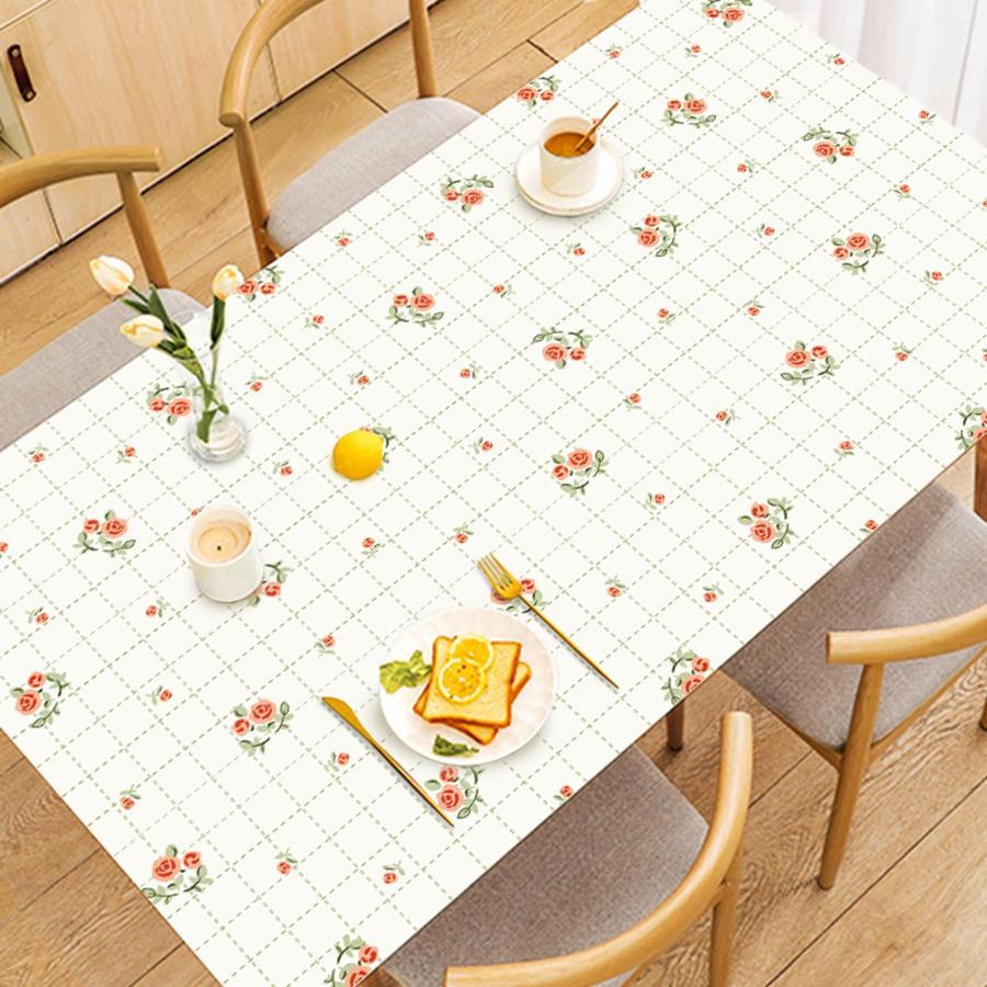 90x180 CM テーブルクロス おしゃれマットデスクマット透かし テーブルクロス PVC製 保護フィルム 柿模様フィルム ビシートテーブルマット 撥水 防水防油