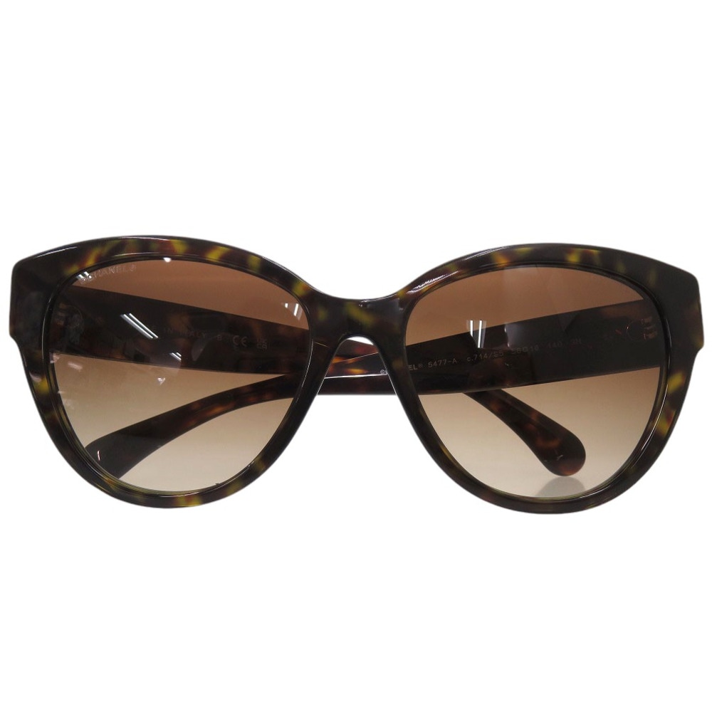 美品 バタフライ シェイプ ココマーク 5477-A c.714/S5 サングラス プラスチック/プラスチック ブラウン 1394【中古】 レディース