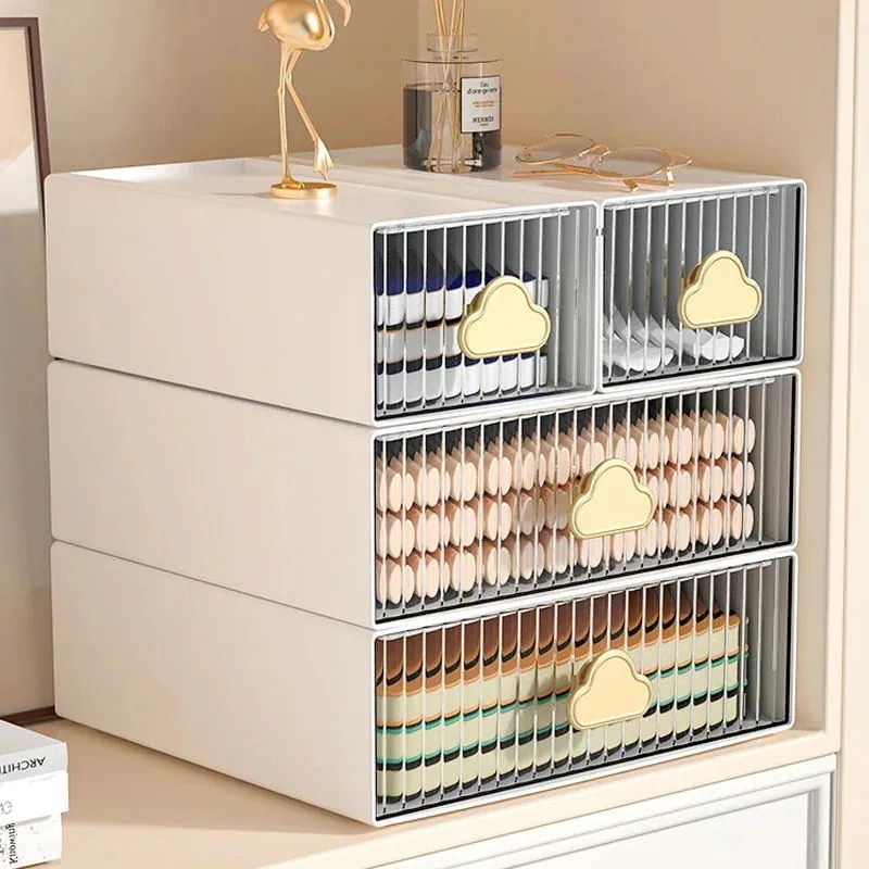 オシャレ ヴィンテージ 雲 引き出し式 文房具 収納ケース オフィス デスクトップ 化粧品 口紅 収納 ボックス