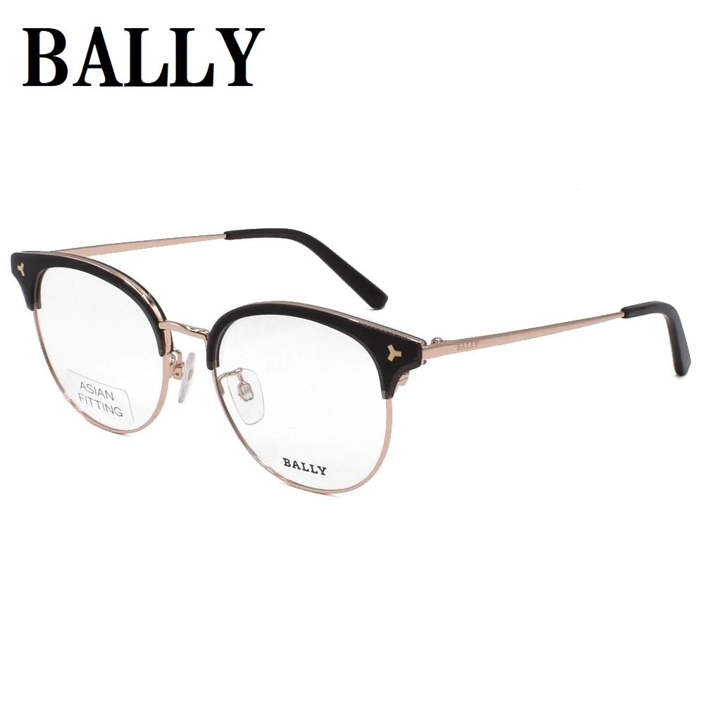 BY5049D 005 51 メガネ 眼鏡 アイウェア アジアンフィット フレーム 鼻あて レディース チャコール ピンクゴールド