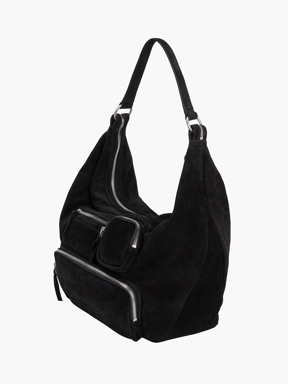 【MARGESHERWOOD】 CITY HOBO NS : BLACK SUEDE