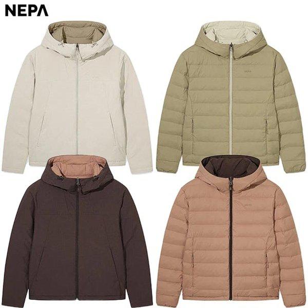 春秋用/冬用 女性 レタ リバーシブル 両面 軽量 ダウン ジャケット - 7L82022