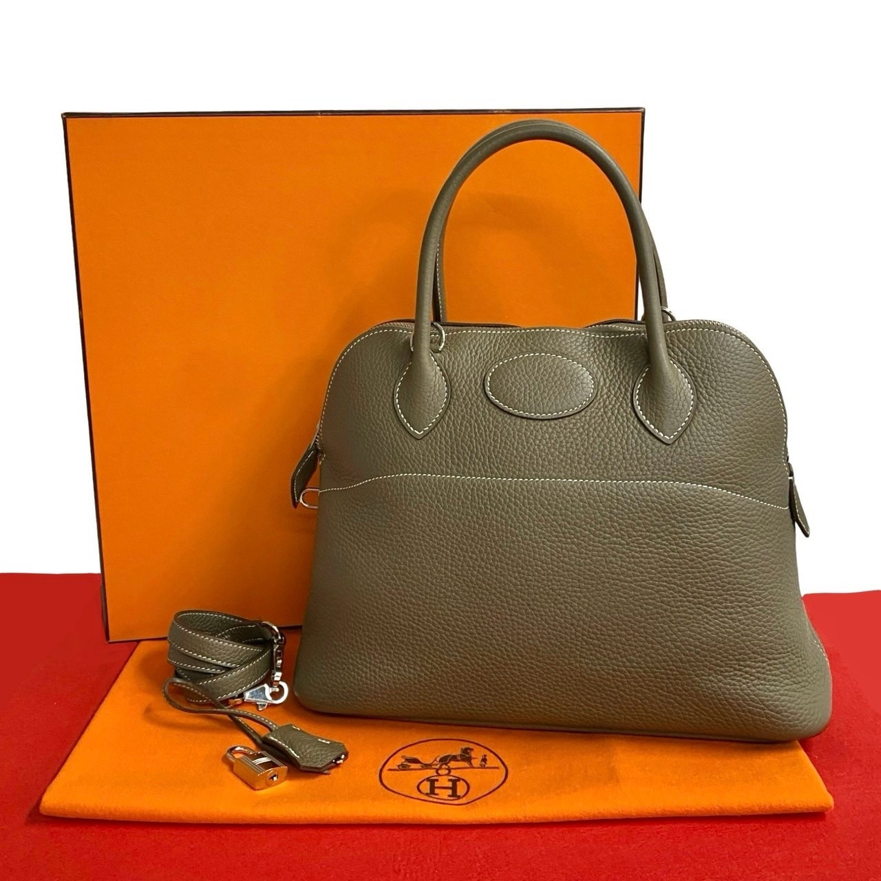 ボリード 31ショルダーバッグ トリヨンクレマンス ベージュ 31895