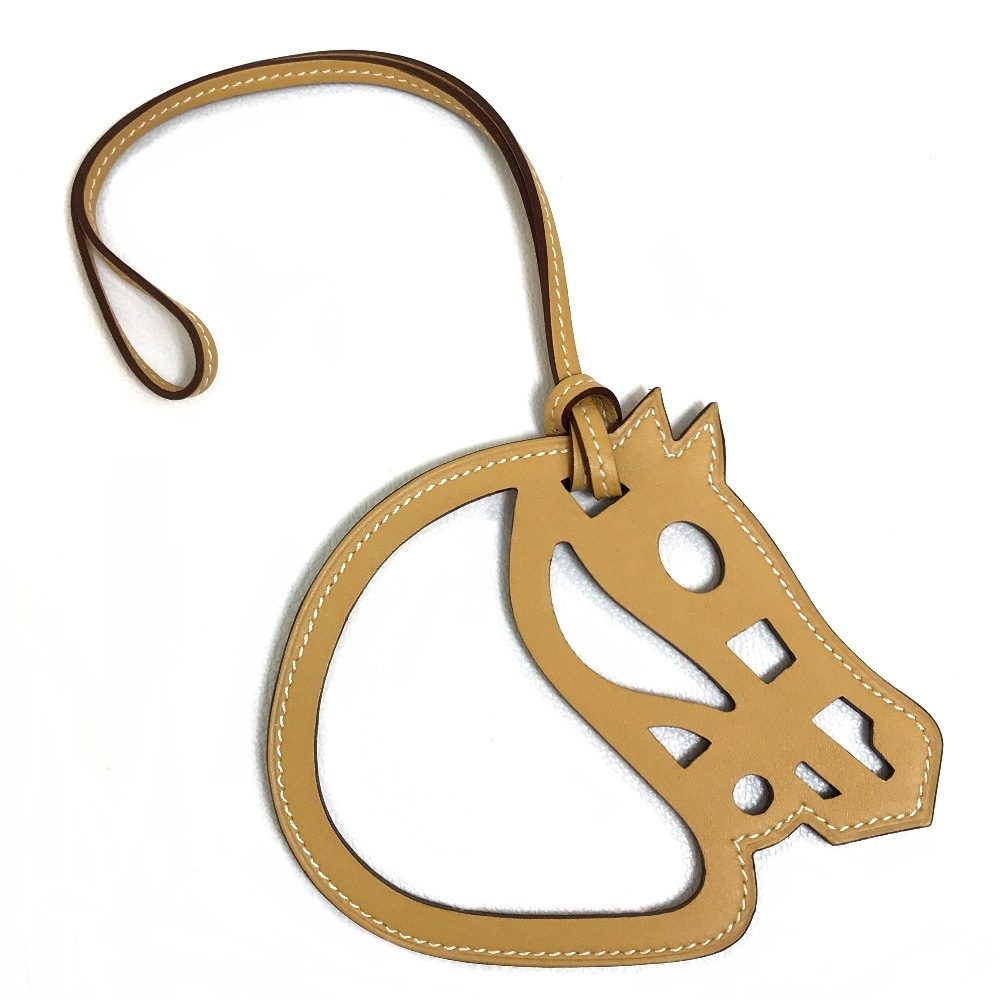 チャーム パドック シュバル プティアッシュ カバン ストラップ キーホルダー ヴォースイフト ベージュ