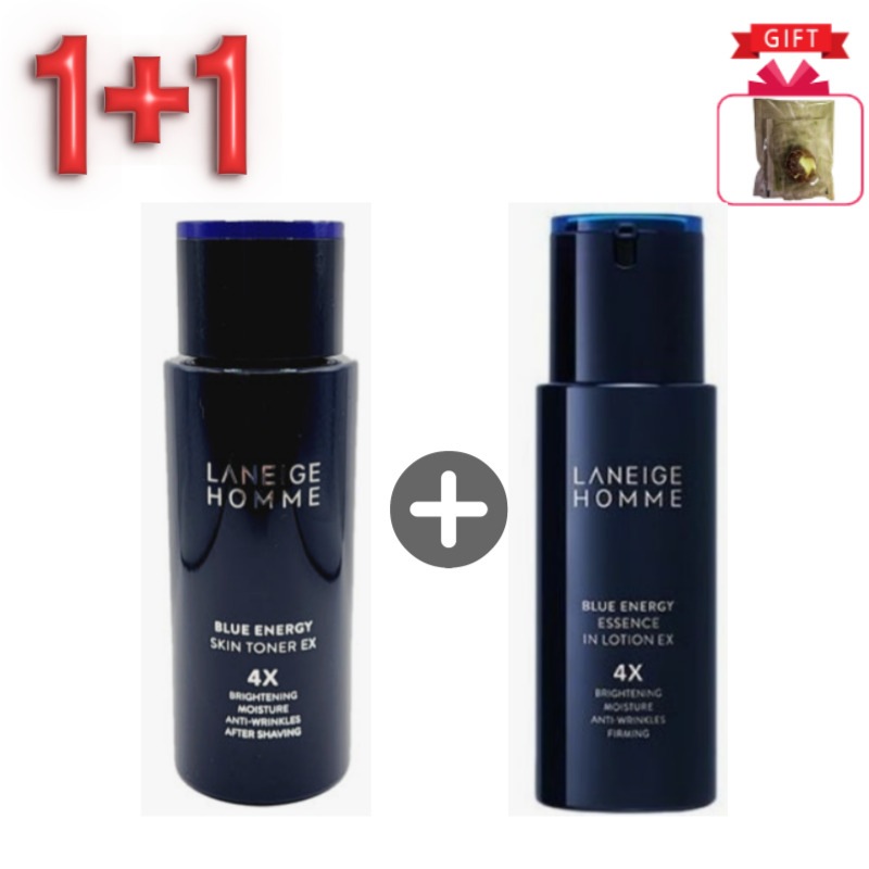 【1+1】 大容量 ブルーエナジー EX 2点セット（トナー180ml＋ローション125ml）【メンズスキンケア・トナー・ローション・高保湿・低刺激・メンズビューティー・男性用】
