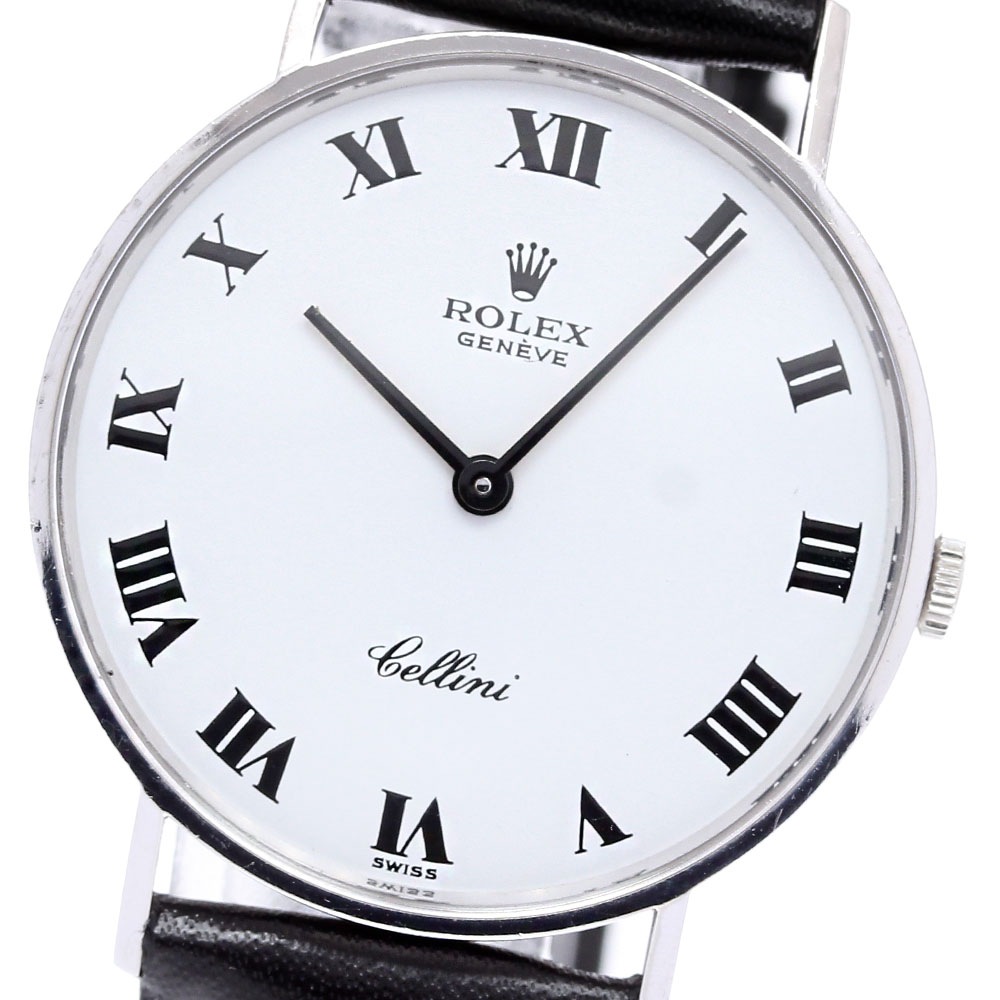 ロレックス ROLEX 3833 チェリーニ K18WG cal.1600 手巻き メンズ _835559【中古】