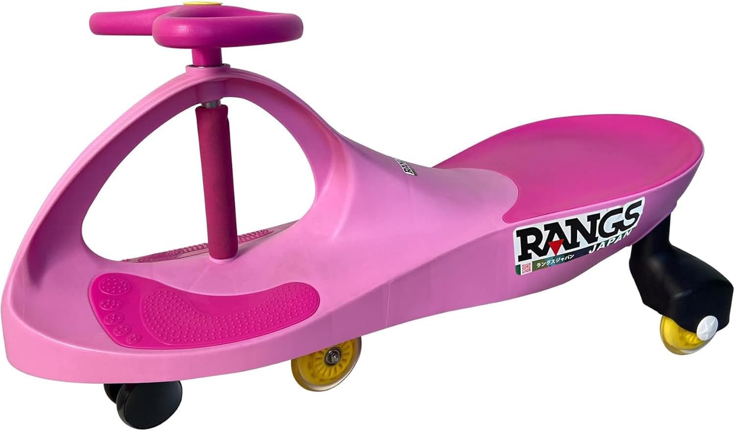 グッドデザイン賞 グッド・トイ賞 プラズマカー ピンク【ゴム製ウィール標準装備】耐荷重100kg 2人乗りも 室内でも屋外でも