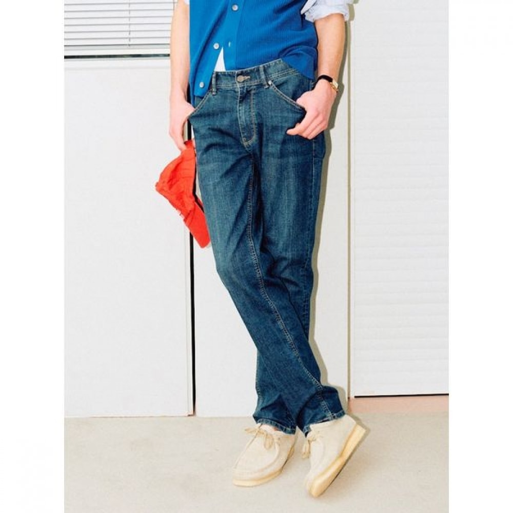 [ロガディス] レギュラーフィットデニムパンツネイビー（RY5221P21R）