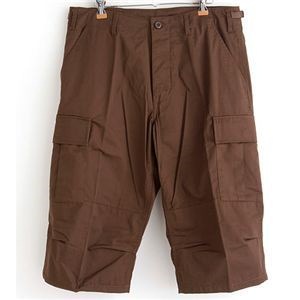 アメリカ軍 BDU クロップドカーゴパンツ /迷彩服パンツ Sサイズ ブラウン レプリカ
