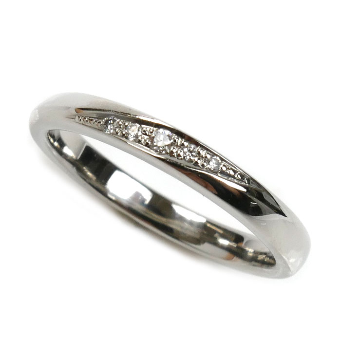 NINA RICCI ニナリッチ Pt900プラチナ リング・指輪 ダイヤモンド 6.5号 3.2g レディース 中古 美品