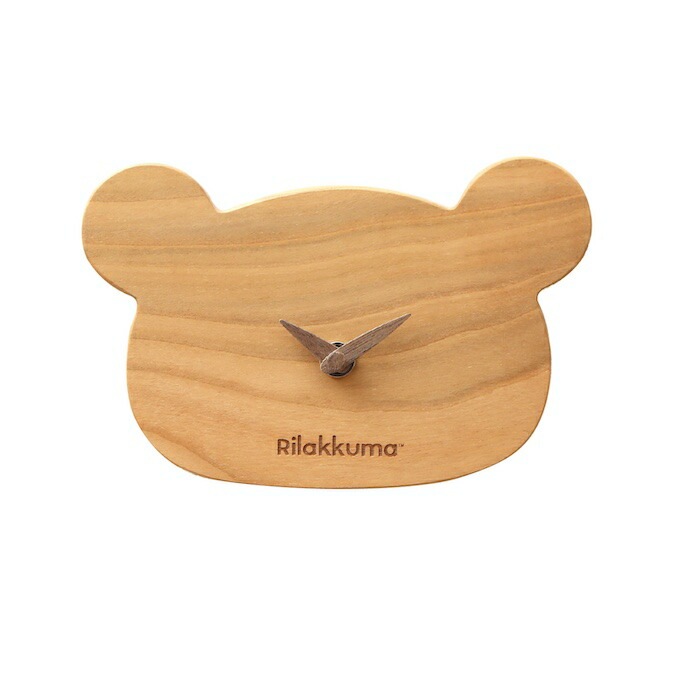 置き時計 木製 リラックマ キャラクター おしゃれ かわいい 木 アナログ インテリア リビング 日本製 プレゼント ギフト 寝室 子供部屋