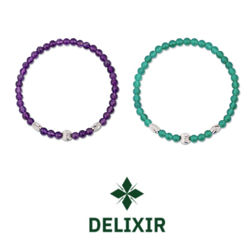 DELIXIR / Thin Natural Stone Bracelet
