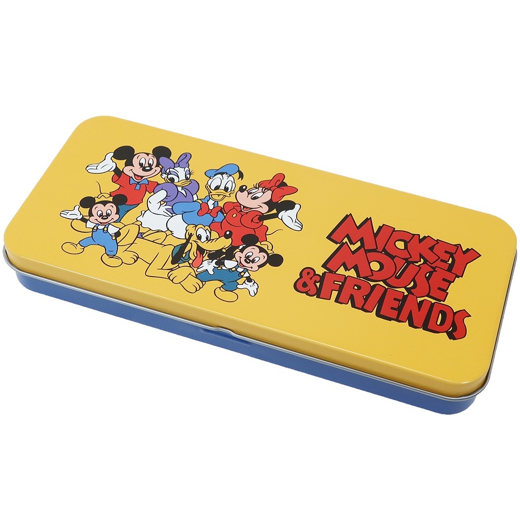 Qoo10 ディズニー ミッキー フレンズ 缶ペンケース メ 文具