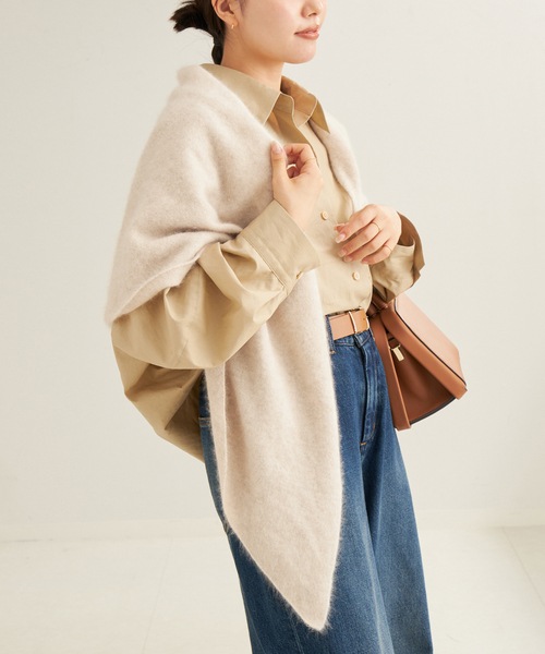 代引き人気 最安値挑戦]ストール レディース ストール Crescent Fur Light 小物