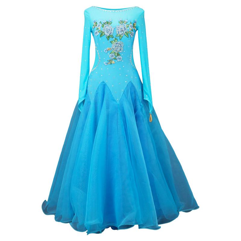 G　社交ダンス競技ドレス　豪華正装ドレス　競技会発表会ダンスワンピース　ワルツドレス　サイズ調整対応　 品番4785