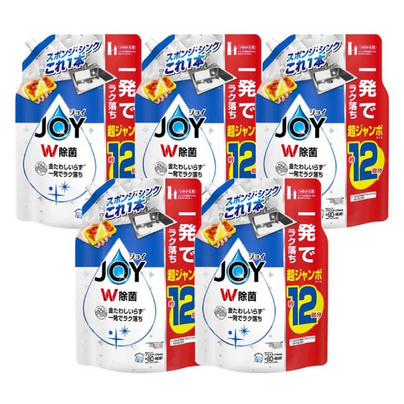 P＆G　(ケース販売) 除菌ジョイコンパクト つめかえ 超ジャンボサイズ1550ml×5