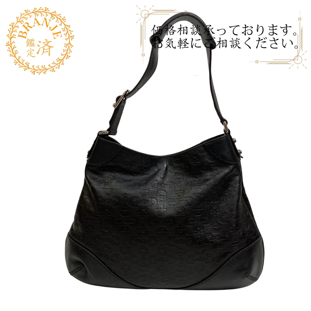 272386 ホーボーバッグ ホースビット 1995 レザー ショルダーバッグ ブラック ブランド