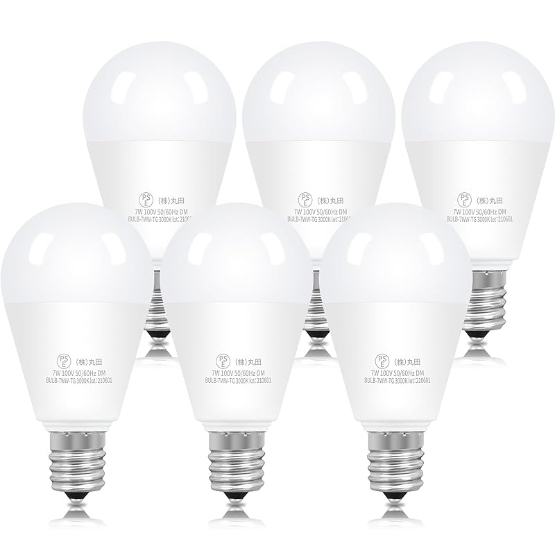 xydled LED電球 E17口金 60W形相当 730lm 調光器対応 電球色 7W LED 電球 e17 広配光タイプ 密閉形器具対応 60形 6個セット (電球色)