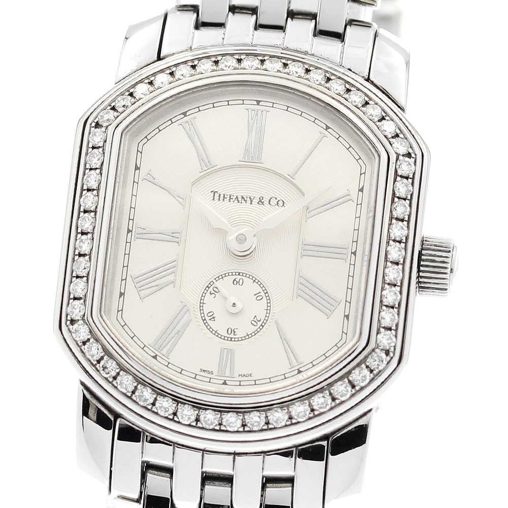ティファニー TIFFANY&Co. 21932523 マーククーペ ダイヤベゼル クォーツ レディース 箱・保証書付き_894292【中古】
