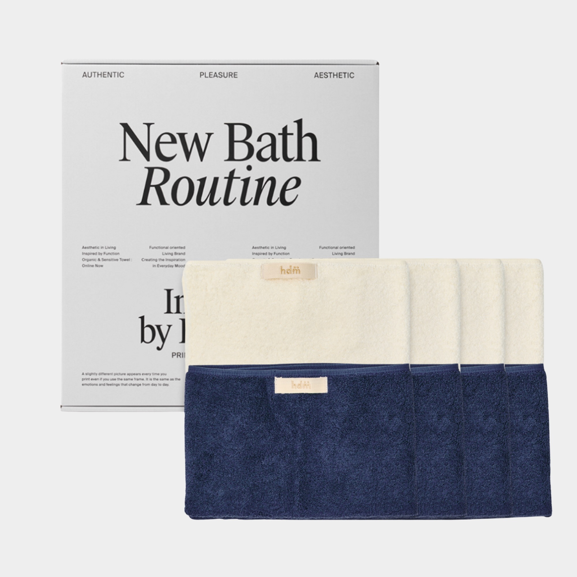 HDM テリーモダール フェイスタオル8枚セット2色