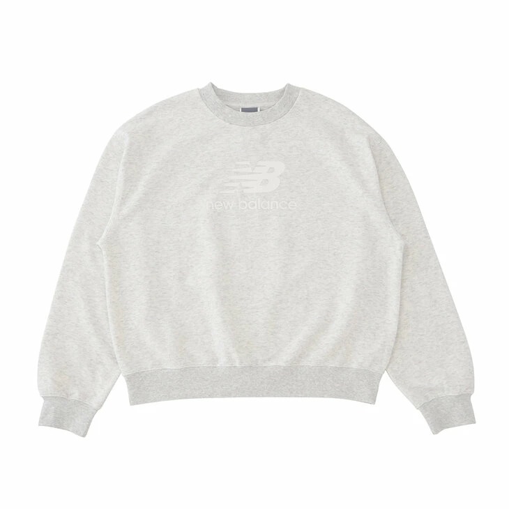 スウェットシャツ レディース 長袖 トレーナー クルーネック ロゴ オーバーサイズ 女性用 スエット スポーツウェア レディースウェア フレンチテリー グレー/WT41503-AHH