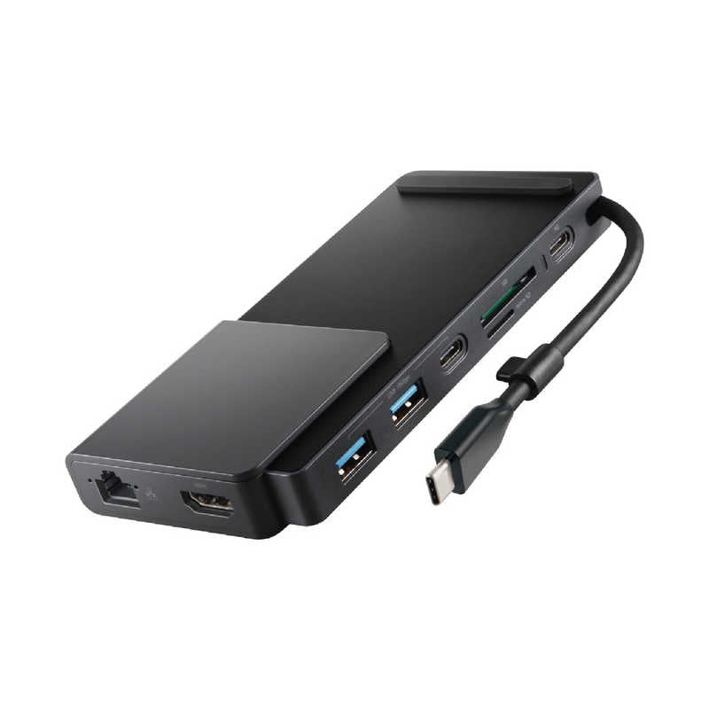 エレコム　ELECOM　USB Type C ドッキングステーション ハブ 8-in-1 ( Type-C 搭載 ) スペースグレイ　LHB-PMP8U3PS 6,010円