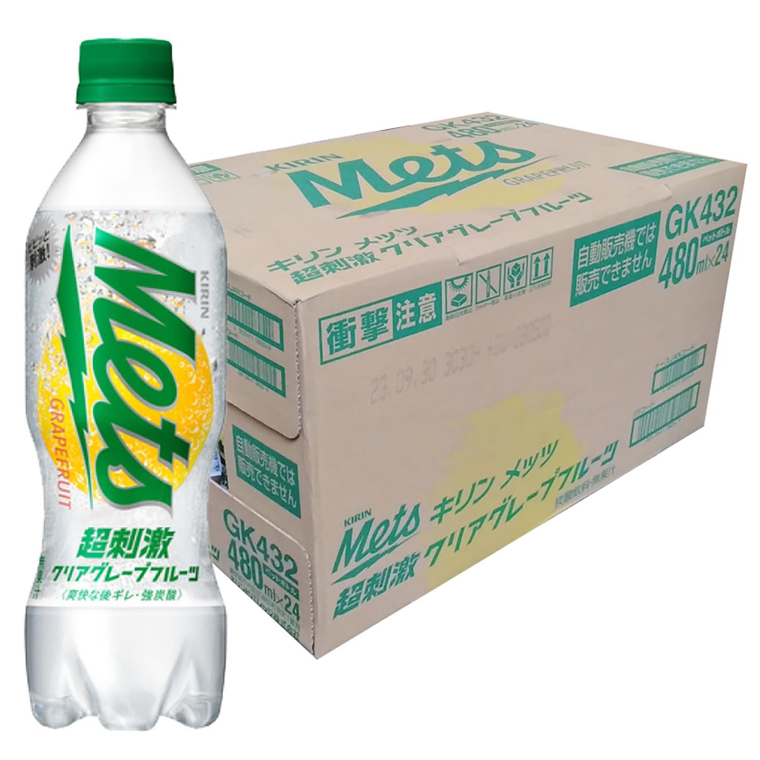 キリン メッツ 超刺激クリアグレープフルーツ 480mlPET ×24本 4,680円