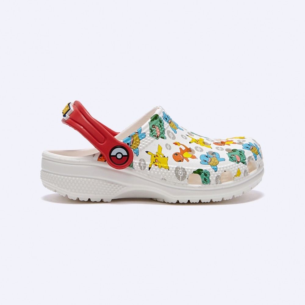 CROCS クラシックポケモンクロッグキッズホワイトマルチ/207739-94S