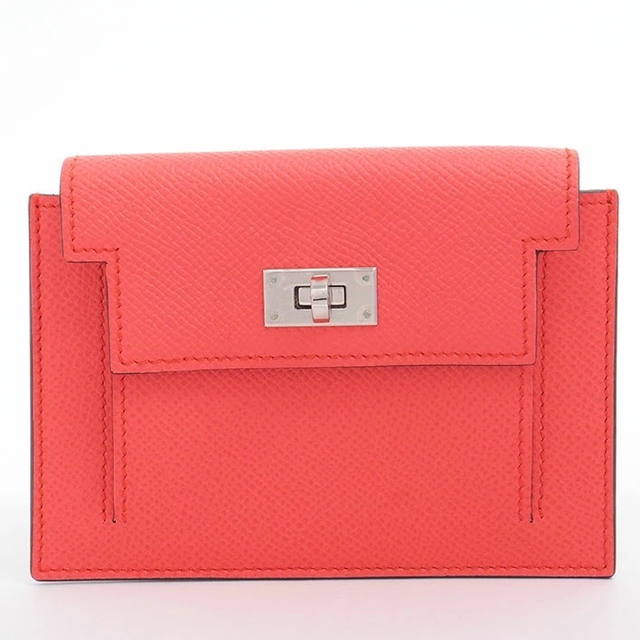 【美品】エルメス ポケット コンパクト シルバー金具 ケリー レディース【コインケース】