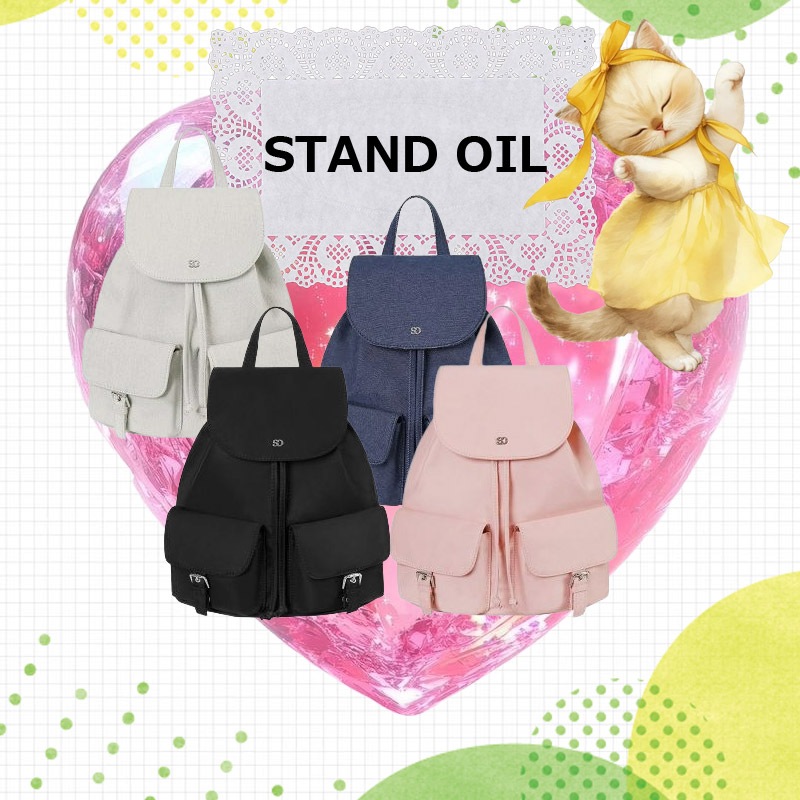 Hug Backpack 4color ドロー ストリング 軽い ナイロン デニム 韓国ファッション ブランド 正規品 11,030円
