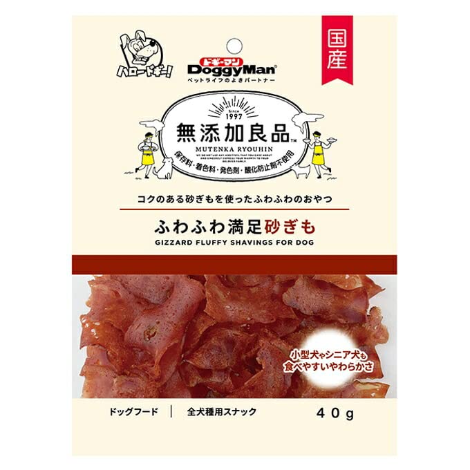 （まとめ買い）ドギーマン 無添加良品 ふわふわ満足砂ぎも 40g 【×24】