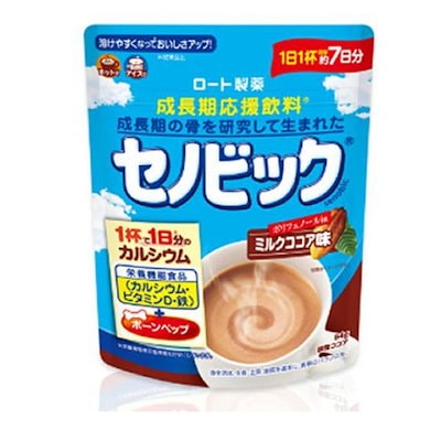他サイト： セノビック ミルクココア味 約7日分 成長期応援飲料 栄養機能食品 カルシウム ビタミンD 身長 子供 サポートの商品画像