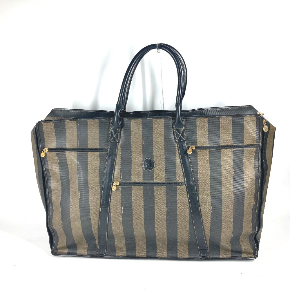 ボストンバッグ ズッカ 特大 ヴィンテージ カバン 旅行バッグ トラベルバッグ PVC/レザー ブラウン