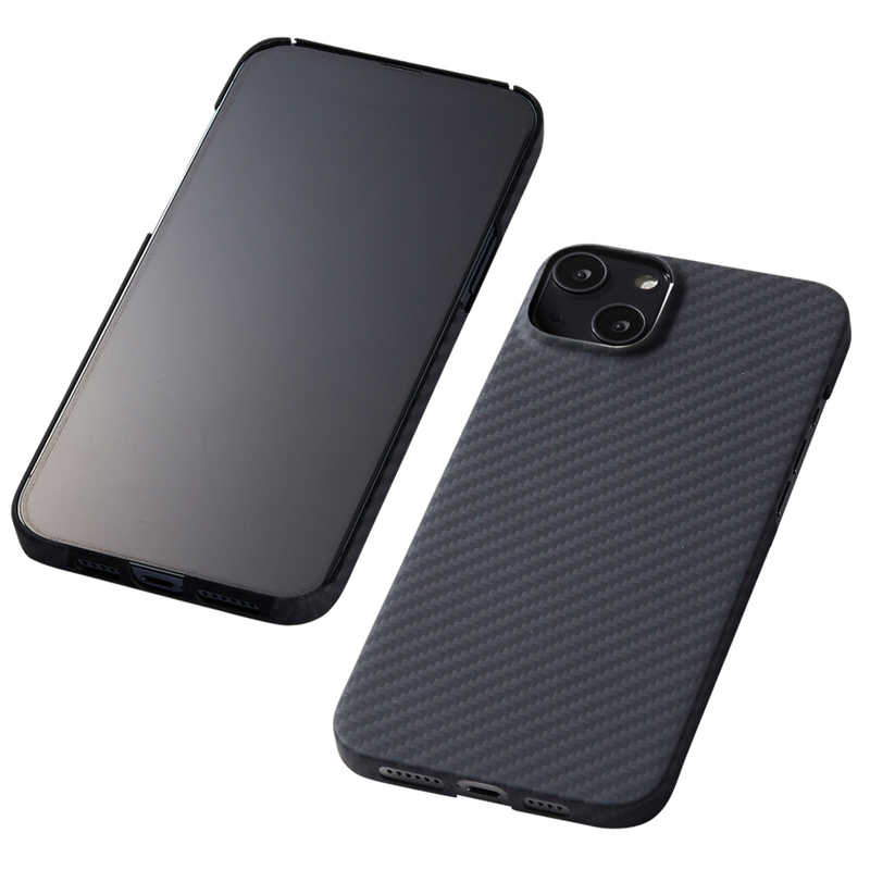 DEFF　iPhone 14 Plus 6.7インチ用 アラミド繊維ケース Ultra Slim & Light Case DURO マットブラック　DCSIPD22LKVMBK