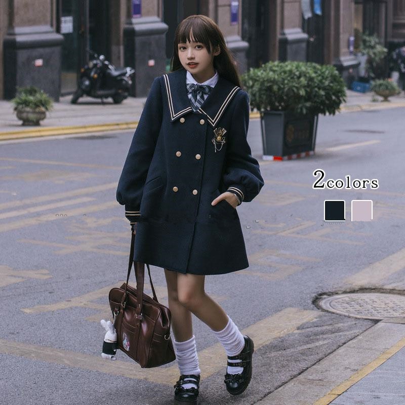ジャケット ロリータ コート ラシャコート 洋服 学院風 可愛い秋冬コート ゴスロリ 森ガール ガールズ コスプレ