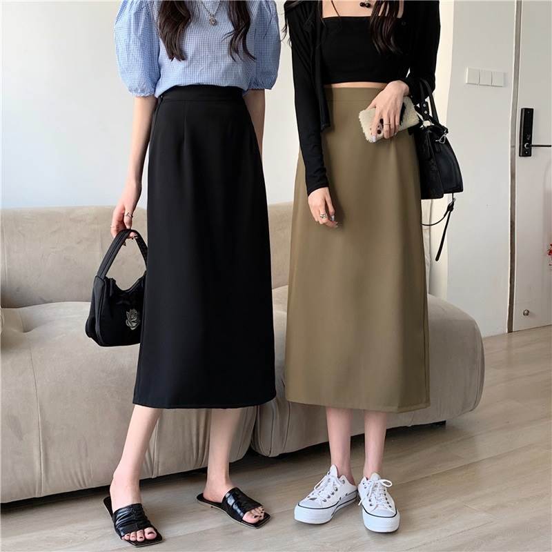 【送料無料】2XL LL XL L M S 無地 ベージュ ホワイト ブラック カラバリあり ハイウエスト Aライン ミディ丈 秋 夏 春 レディース スカート 6,572円