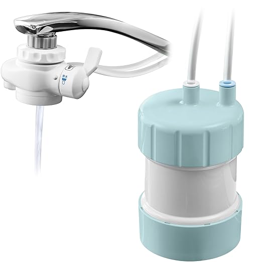 浄水器GOQURIA ブルー／ホワイト 2年間カートリッジ交換不要 日本製 20物質除去 PFAS(PFOS/PFOA)除去 キッツマイクロフィルター 7,298円