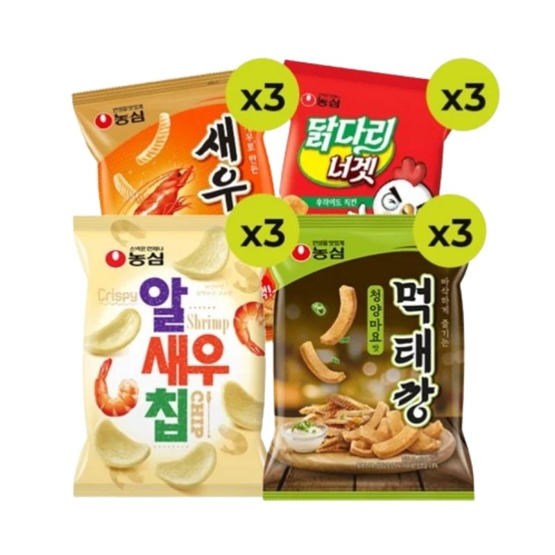 韓国人気のおつまみセット 4種 12個 お菓子 詰め合わせ