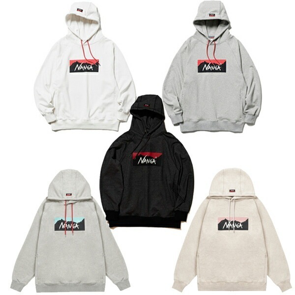 エコハイブリッドボックスロゴスウェットフーディー パーカー プルオーバー