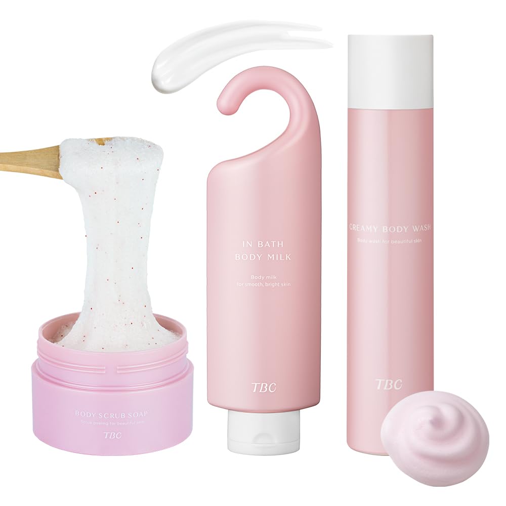 TBC ボディケアセット ボディスクラブソープ 薬用インバスボディミルク クリーミーボディウォッシュ 4,796円