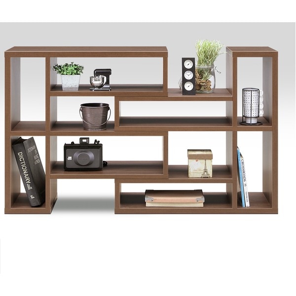 オープンラック 収納棚 幅90cm×奥行29cm ブラウン 全面シート張り 木目調 見せる収納 ダイナ リビング 開梱設置 19,010円