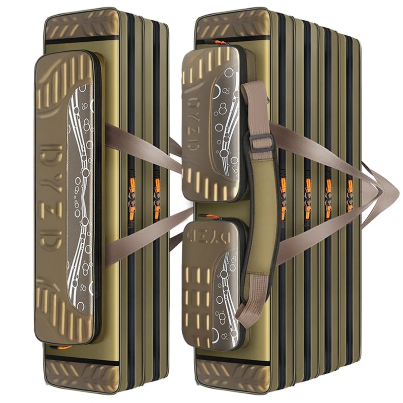 125センチメートル/130センチメートル4重層オックスフォード布折りたたみ釣竿リールバッグ釣具保存袋旅行キャリーケースX402G