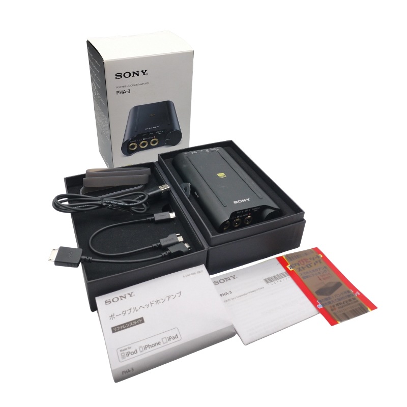 【中古 動作確認済】 ソニー ポータブルヘッドホンアンプ PHA-3 DSEE HX 搭載 USBオーディオ