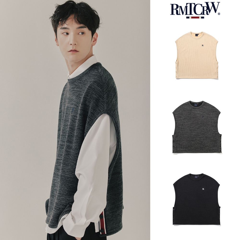 【ROMANTIC CROWN】SIDE OPEN KNIT VEST