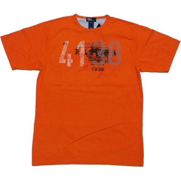 ボーイズサイズ 半袖 プリント Tシャツ オレンジ boys PR2-324