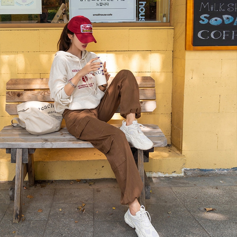 (NAK21) ダブルカーゴポケットワイドパンツ NK33-P-5 5,455円