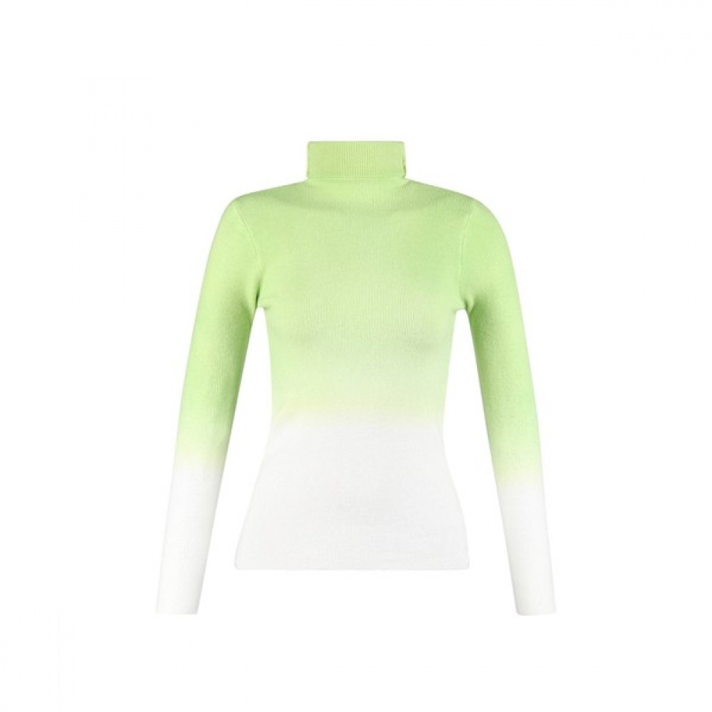 (ラックスゴルフ) ラックスゴルフレディースハイネックグラデーションロングスリーブゴルフニット MDG3W613W