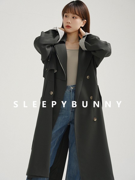 Sleepy Rabbit レトロチェック柄ステッチの高級ウインド