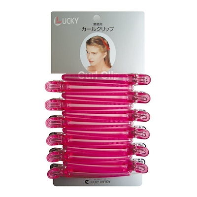 他サイト： ラッキー カールクリップLL・クリアカラー(チェリー)の商品画像